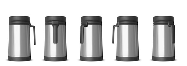 Realistic thermos collection