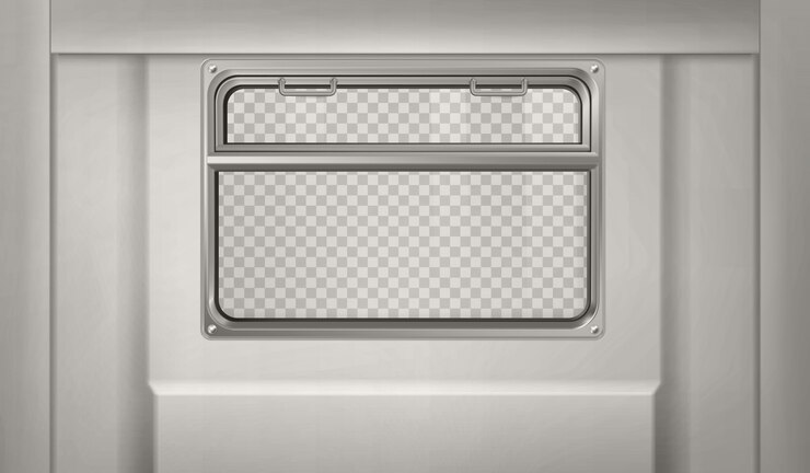 Free Vector realistic train or metro wagon with window