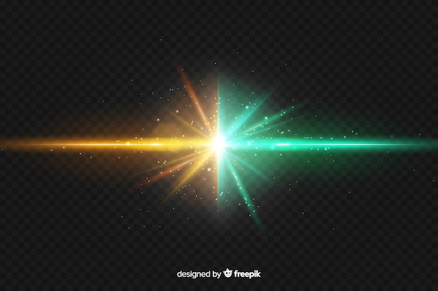 Realistic two forces light effect background