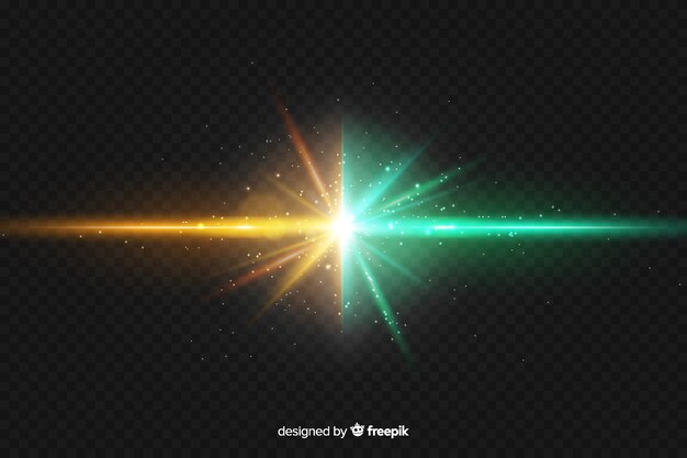 Realistic two forces light effect background