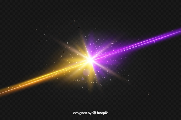 Realistic two forces light effect background