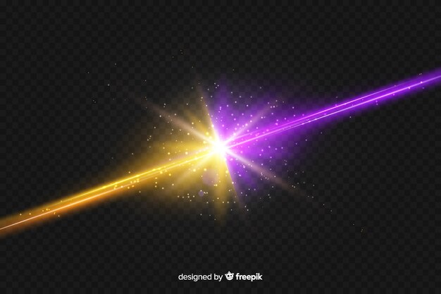 Realistic two forces light effect background