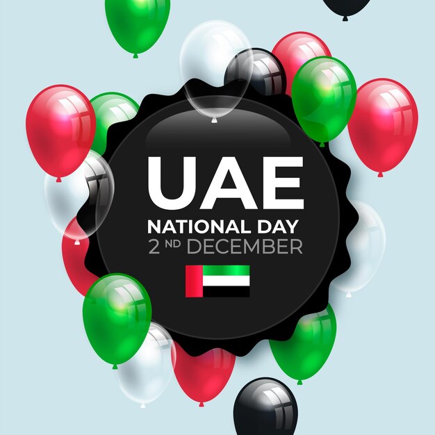 Realistic united arab emirates national day