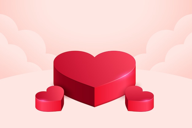 Free vector realistic valentine's day background