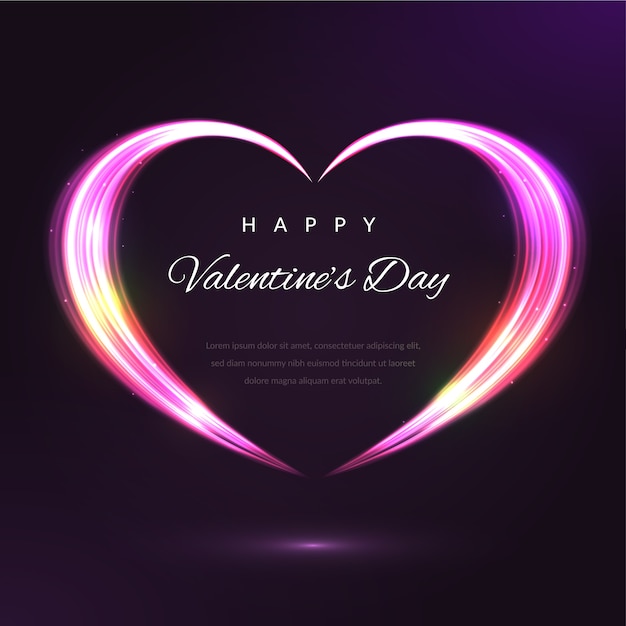 Free vector realistic valentine's day background