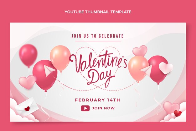 Realistic valentine's day youtube thumbnail