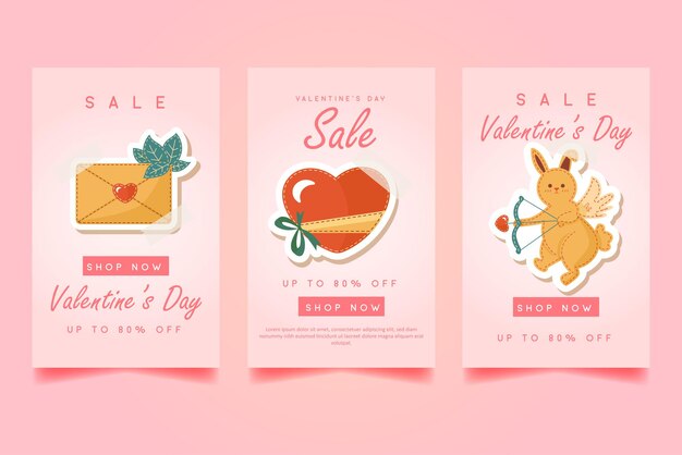 Realistic valentines day background promo sale