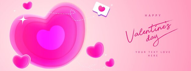 Realistic valentines day background promo sale