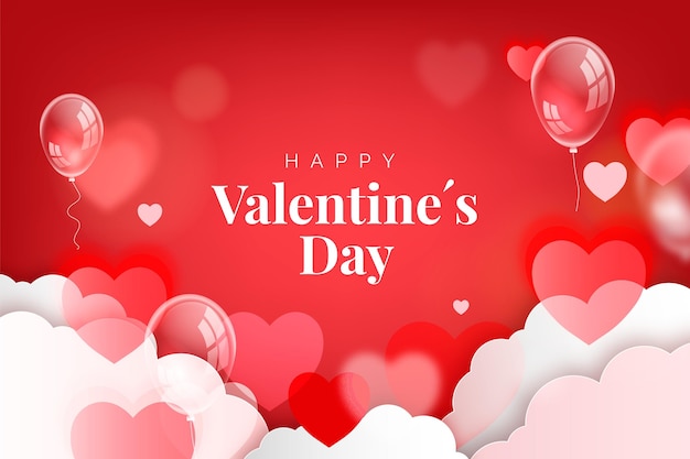 Free vector realistic valentines day background