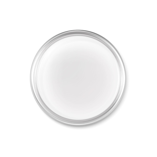 Free vector realistic vector icon. petri dish. laboratory and sience equipment. test and research lab.