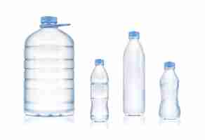 Free vector realistic vector icon set plastic bottles collection big small and different shapes