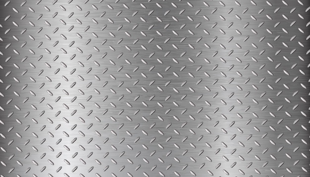 Realistic vector illustration metal floor still thread pattern