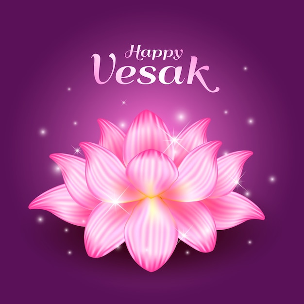 Realistic vesak concept