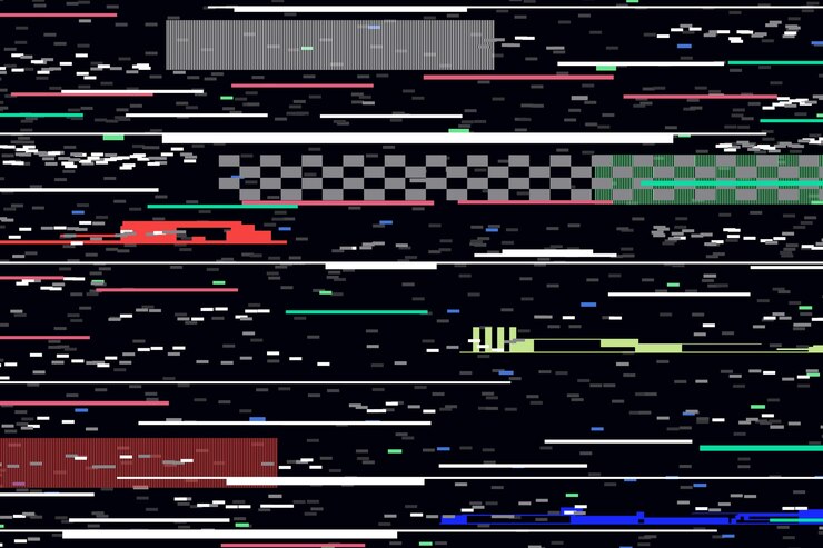 Free Vector realistic vhs effect background