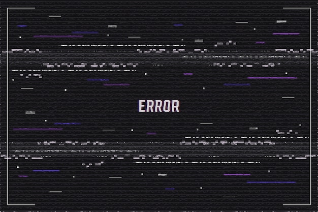 Realistic vhs effect background