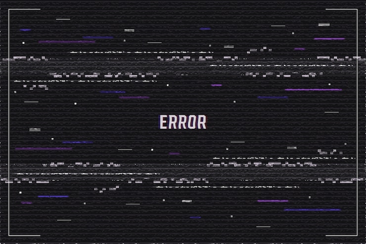 Free Vector realistic vhs effect background