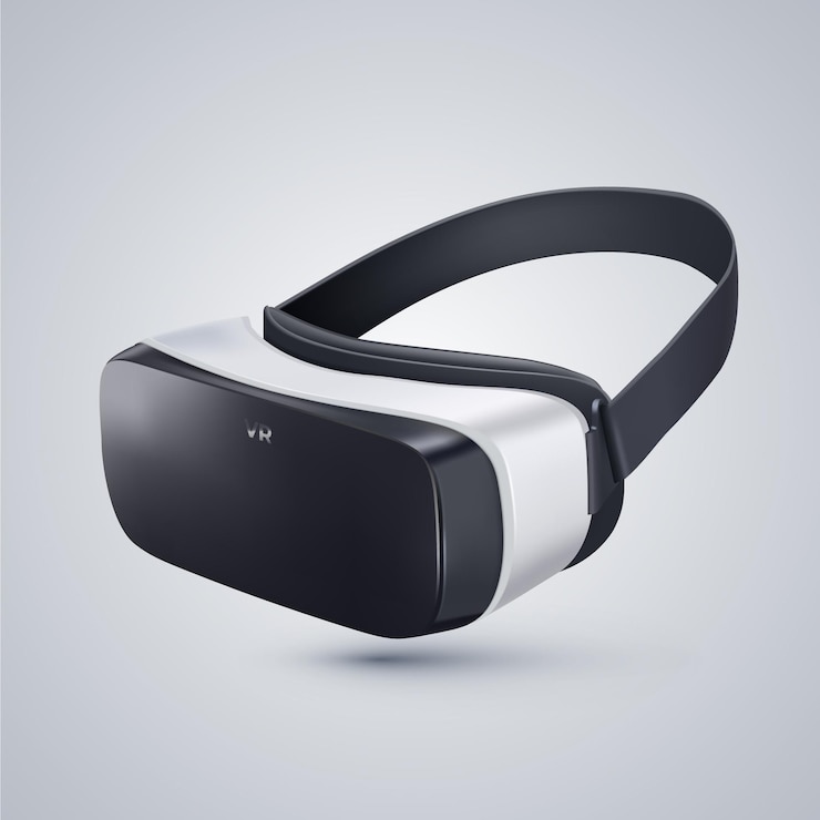 Free Vector realistic virtual reality headset