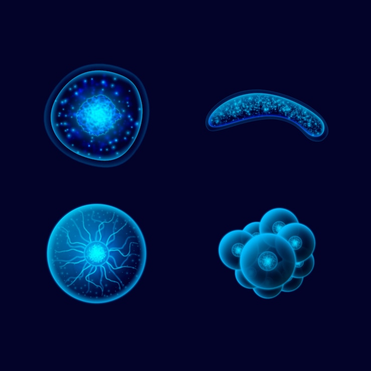 Free Vector realistic virus collection