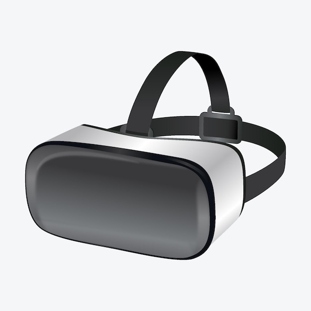 Free vector realistic vr headset illustration