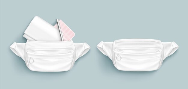 Realistic waist bag design