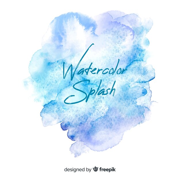 Realistic watercolor splash background