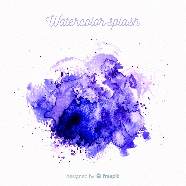 Realistic watercolor splash background