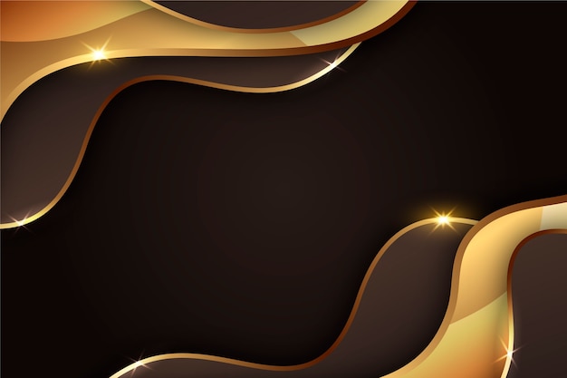 Free vector realistic wavy luxury background