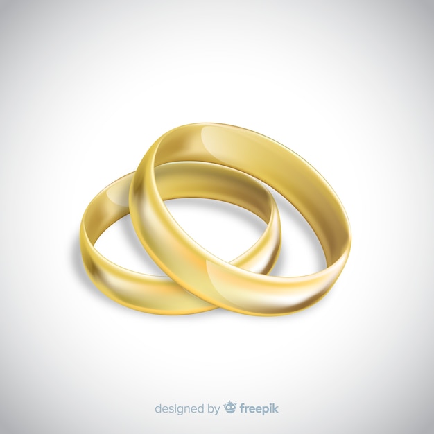 Realistic wedding rings