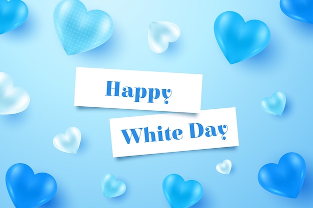 Realistic white day background