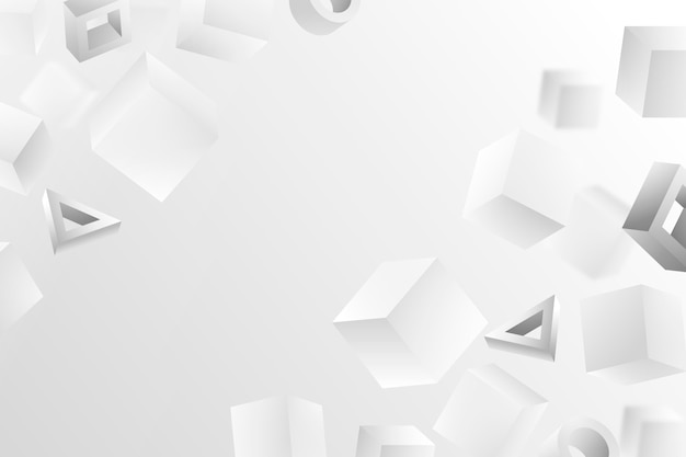 Free vector realistic white monochrome background