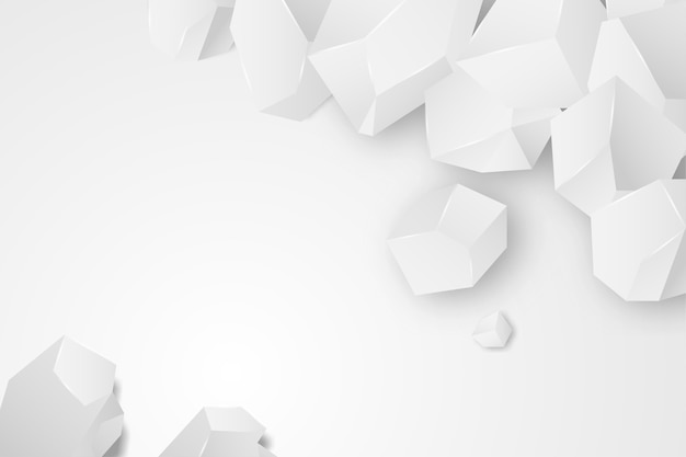 Free vector realistic white monochrome background