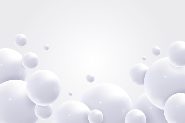 Free vector realistic white monochrome background