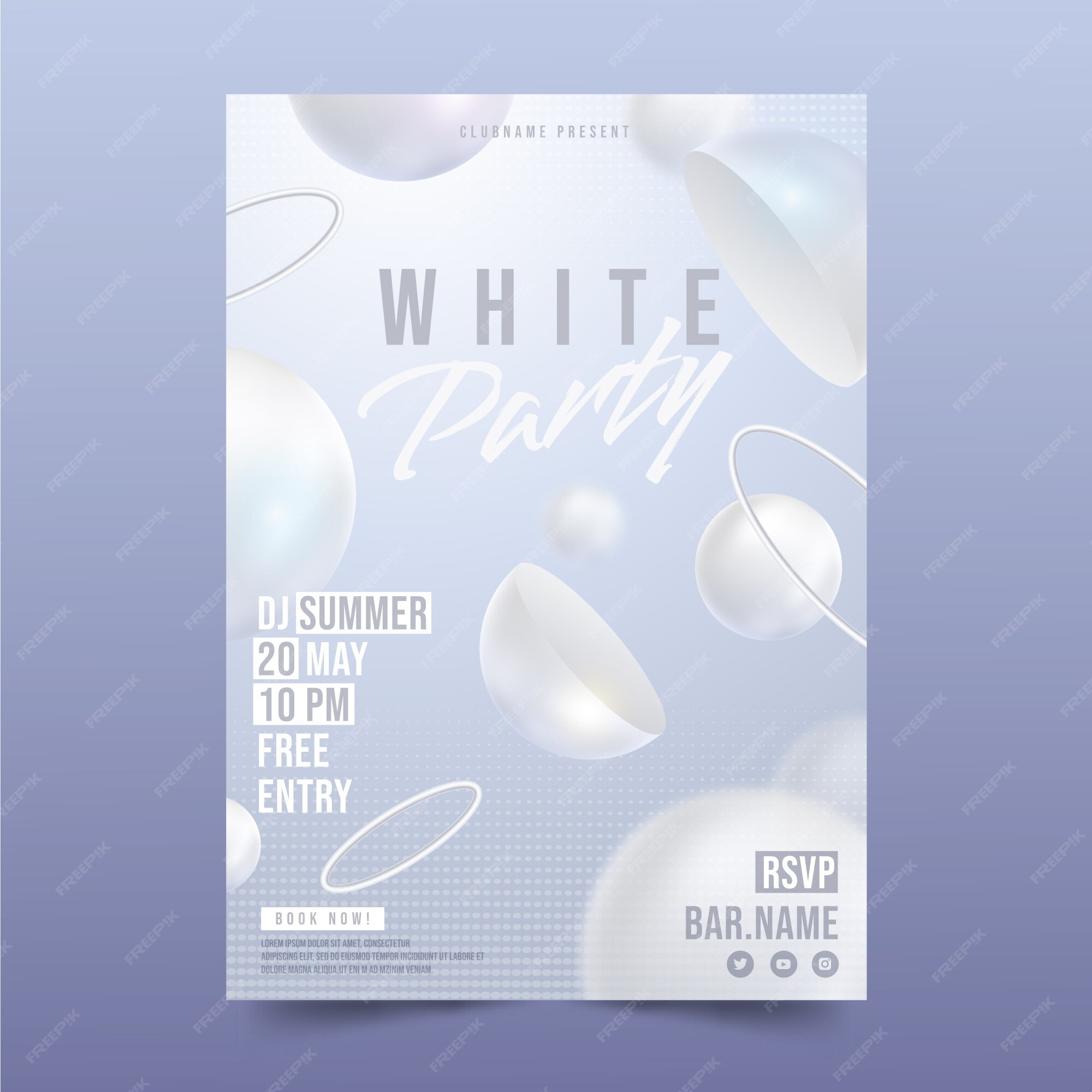 All White Party Flyer Designs all-white-party-flyer-designs