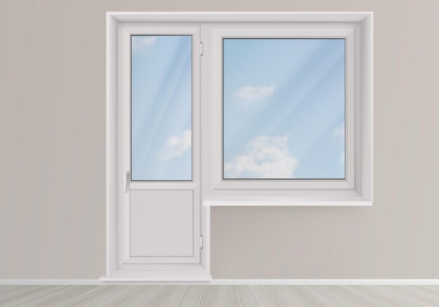 Realistic windows rendering set