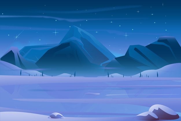 Realistic winter season celebration background