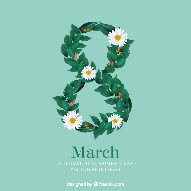 Free vector realistic women's day background