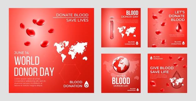 현실적인 세계 헌혈자의 날 인스타그램 게시물 모음