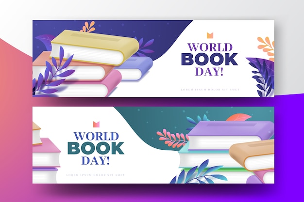 Free vector realistic world book day