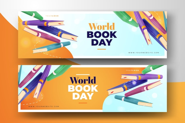 Free vector realistic world book day
