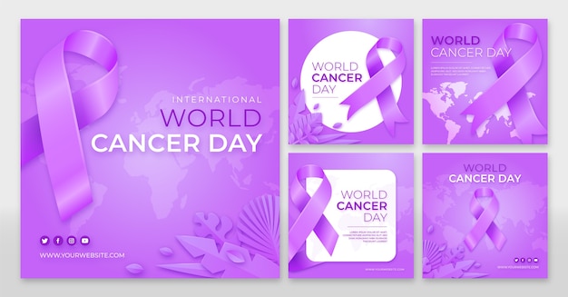 현실적인 세계 암의 날 인스타그램 게시물 모음