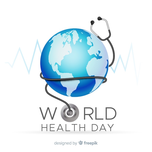 Realistic world health day background