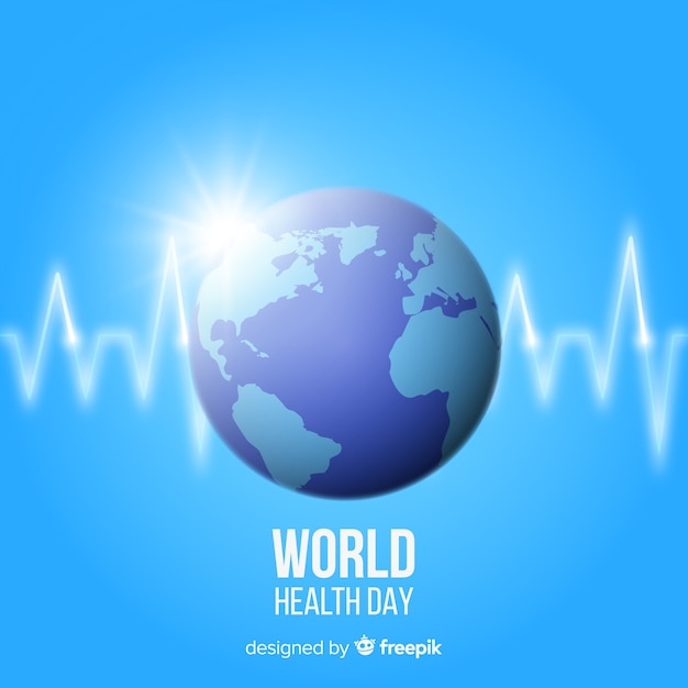 Free vector realistic world health day background