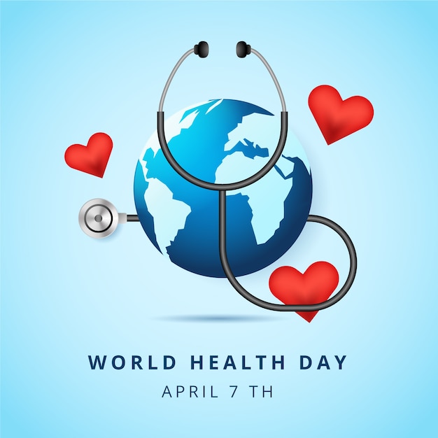 Free vector realistic world health day