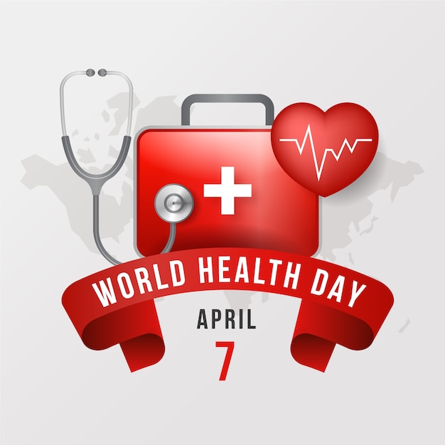 Free vector realistic world health day