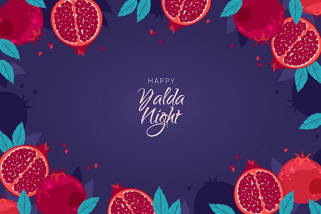 Free vector realistic yalda night background