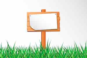 Free vector realistic yard sign