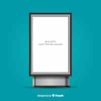 Free vector realisticlight box billboard