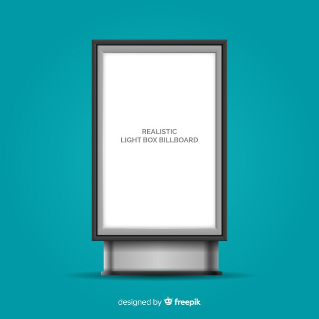 Realisticlight box billboard