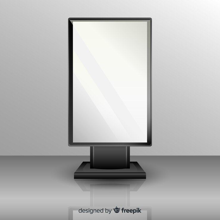 Free Vector realisticlight box billboard