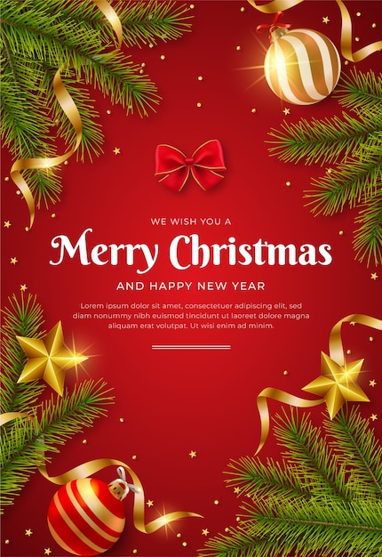 Realistische vertikale Tapeten für Weihnachtsfeiern